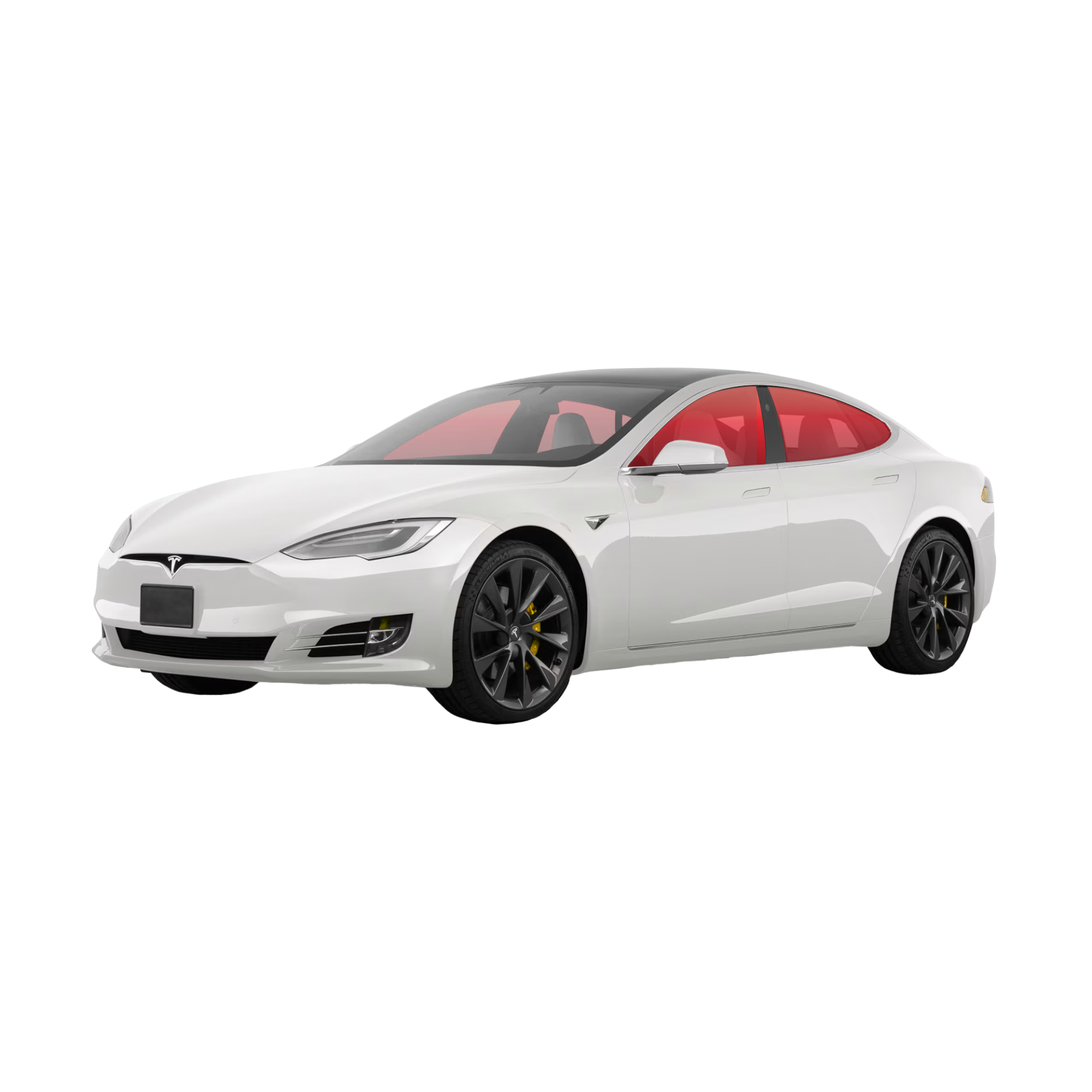 All Sides + Rear Glass window tint coverage diagram